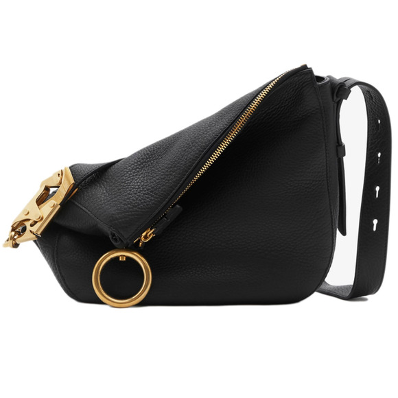 $3250 BRAND NEW BURBERRY BLACK LEATHER SMALL KNIGHT BAG PURSE NWT! - Picture 1 of 15